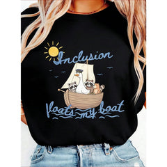 Silly Goose Autism Inclusion-Shirt, Nautical Neurodivergent Shirt, Funny OT Tee, BCBA Shirt, ABA Sped Teacher