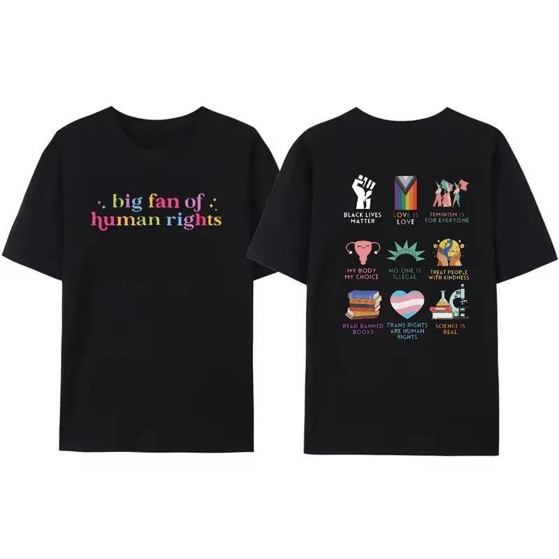 Big fan of human rights T-shirt, Human Rights T-shirt Sweatshirt Washed Cotton T-shirt
