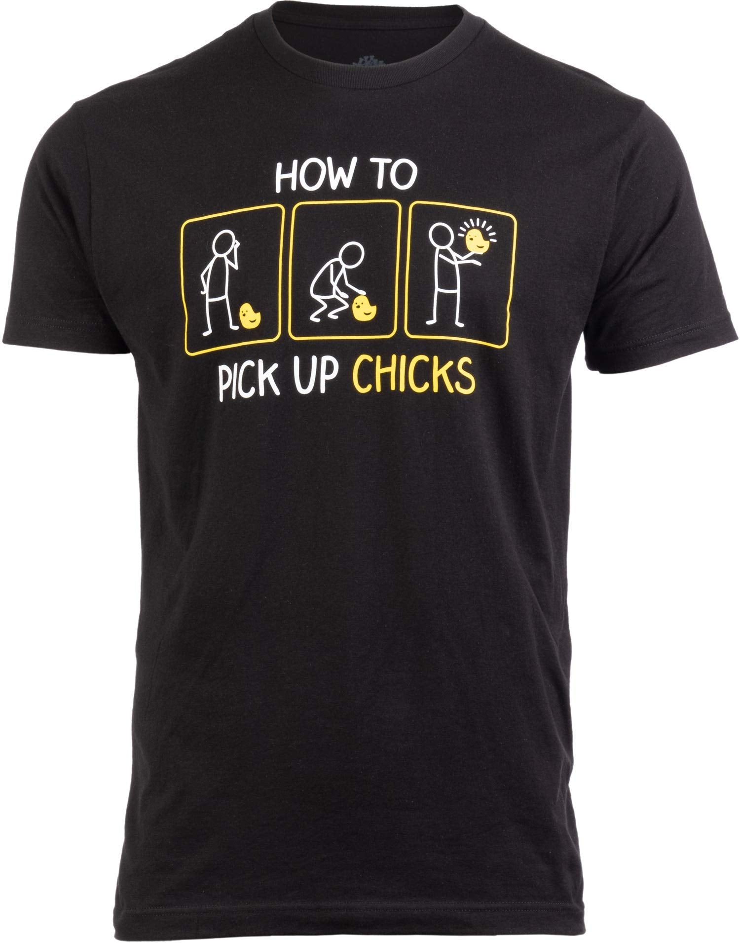 How to Pick up Chicks Funny Tee For Men Summer Crew Neck Men Graphic Tees Round Neck Short Sleeve Tops