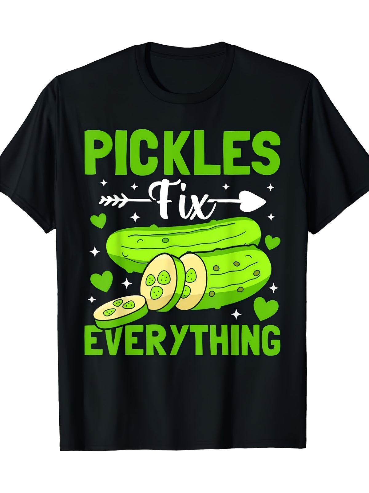 Pickles Fix Everything Funny Pickle Lovers Retro T-Shirt