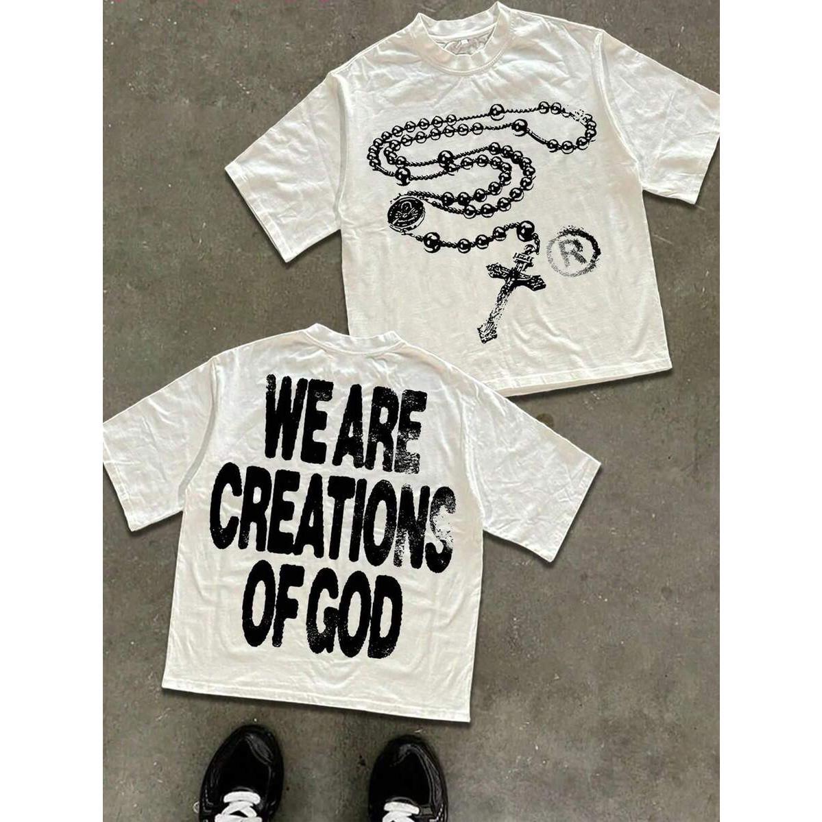 Y2K Street Style Inspirational Slogan Graphic Tee Retro Y2K Casual Unisex Cotton Short Sleeve T-Shirt