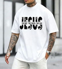Christian Jesus Faith Shirts for Men God Religious Cross Bible Verse Inspirational Shirt Fashion Casual Graphic Tees Tops Men Clothing