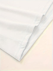 Women's Summer Breathable Comfortable Fabric Round Neck T-Shirt with Heart Bouquet Pattern