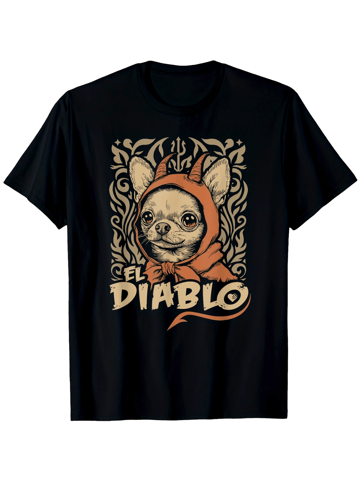 Men's Funny Chihuahua El Diablo Vintage Devil Dog T-Shirt