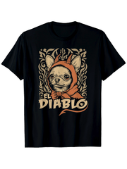 Men's Funny Chihuahua El Diablo Vintage Devil Dog T-Shirt