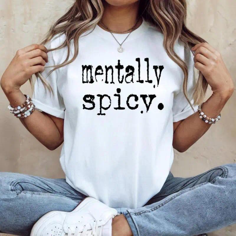 Mental Health Awareness T-Shirt | Anxiety Disorder Graphic Tee | 100% Cotton Crew Neck Women's Top