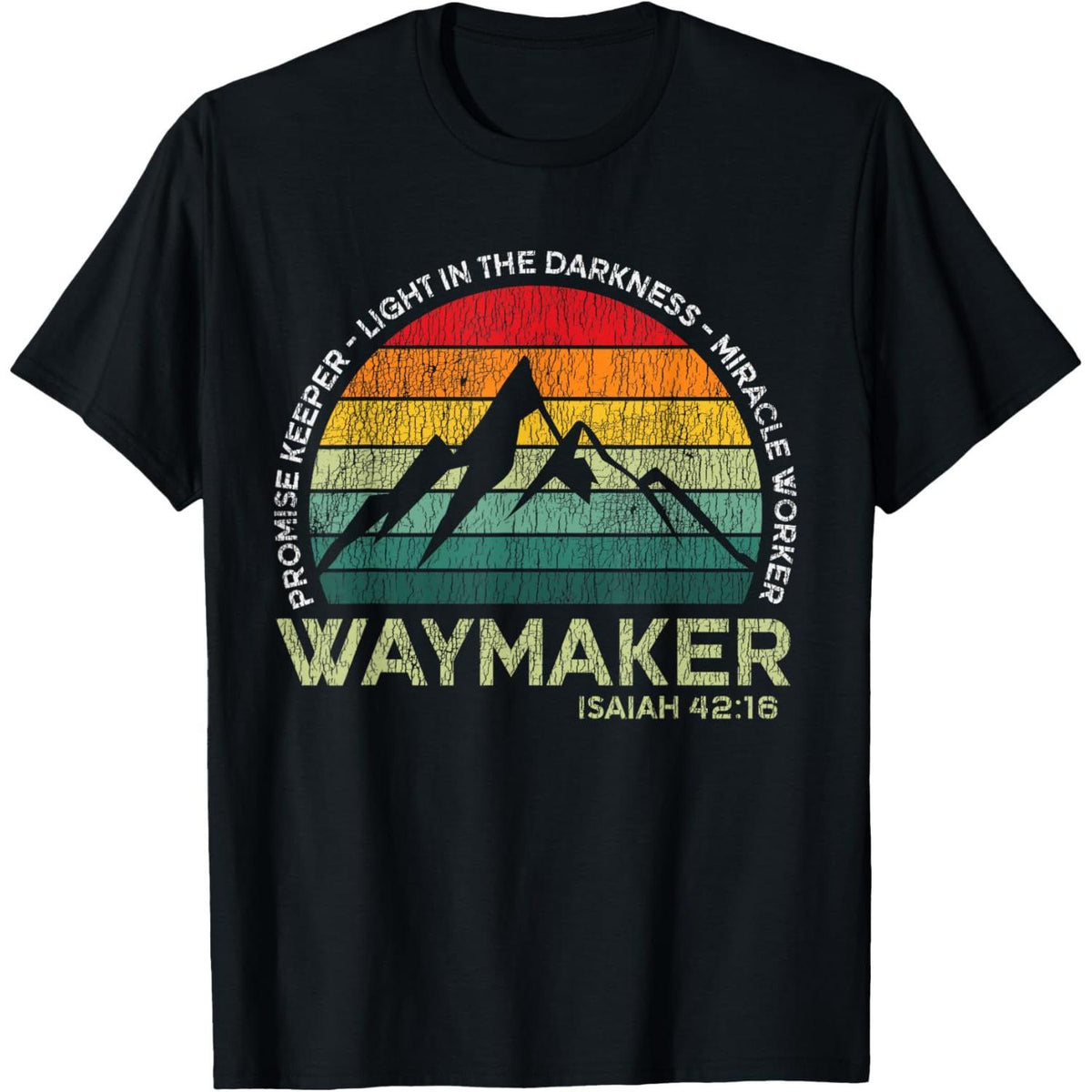 Vintage Waymaker Promise Keeper Miracle Worker Christian T-Shirt