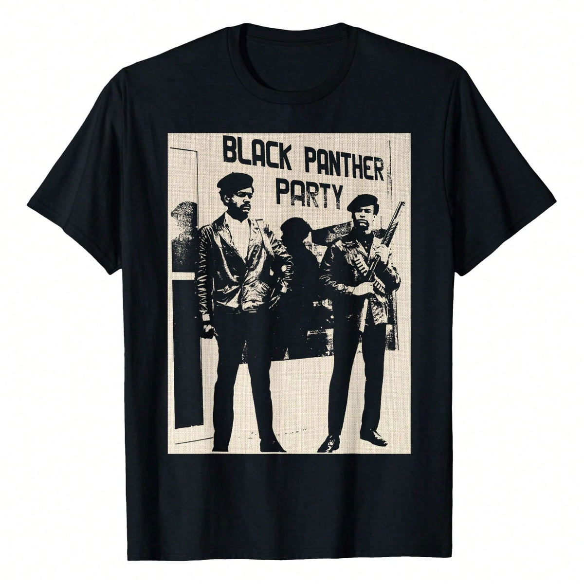 Vintage Black History Self Defense Black Panthers Party T-Shirt Small