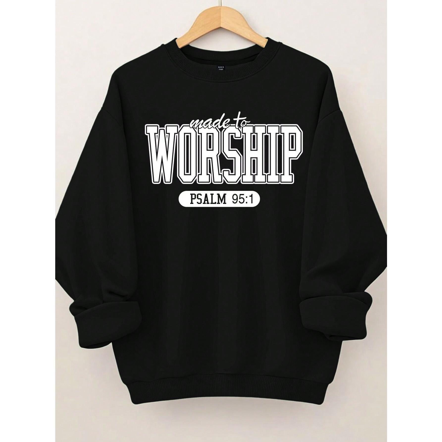 Women's Round Neck Sweatshirt With Letter Print, Graduation,Back To School Outfits,Graduation,Teacher Outfits For Women,Back To School Pullover Fall Outfit Winter Autumn