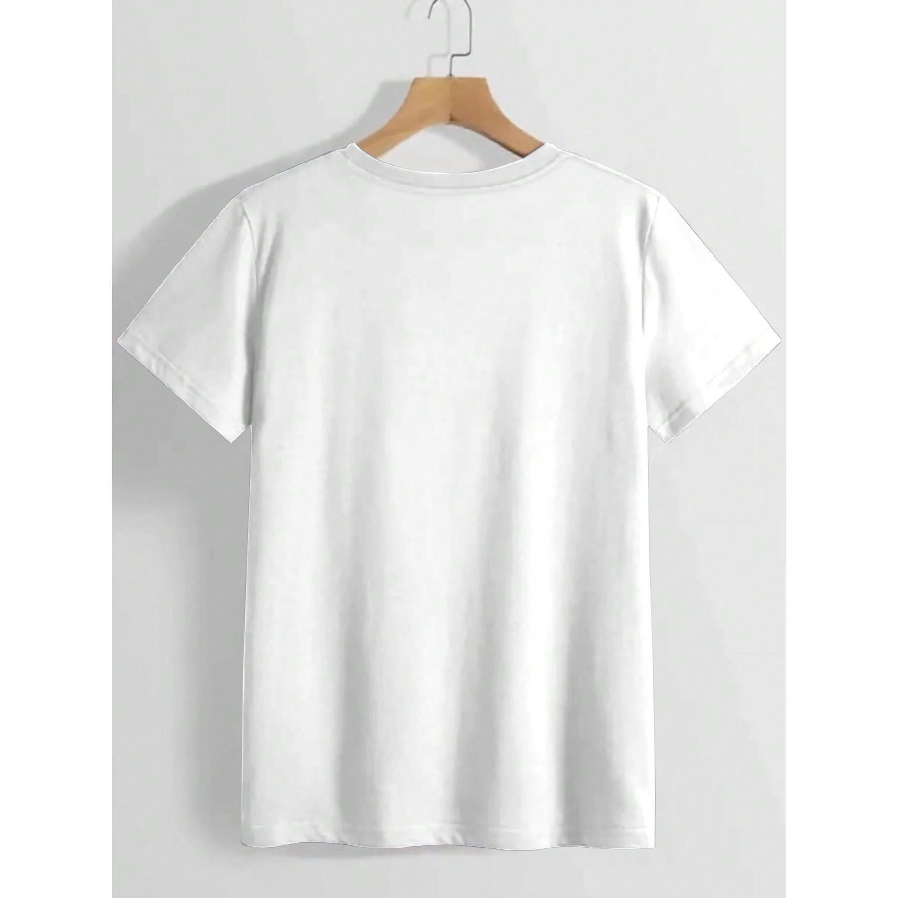 Heart Shaped Valentine's Day Printed Artistic Casual Women's T-Shirt