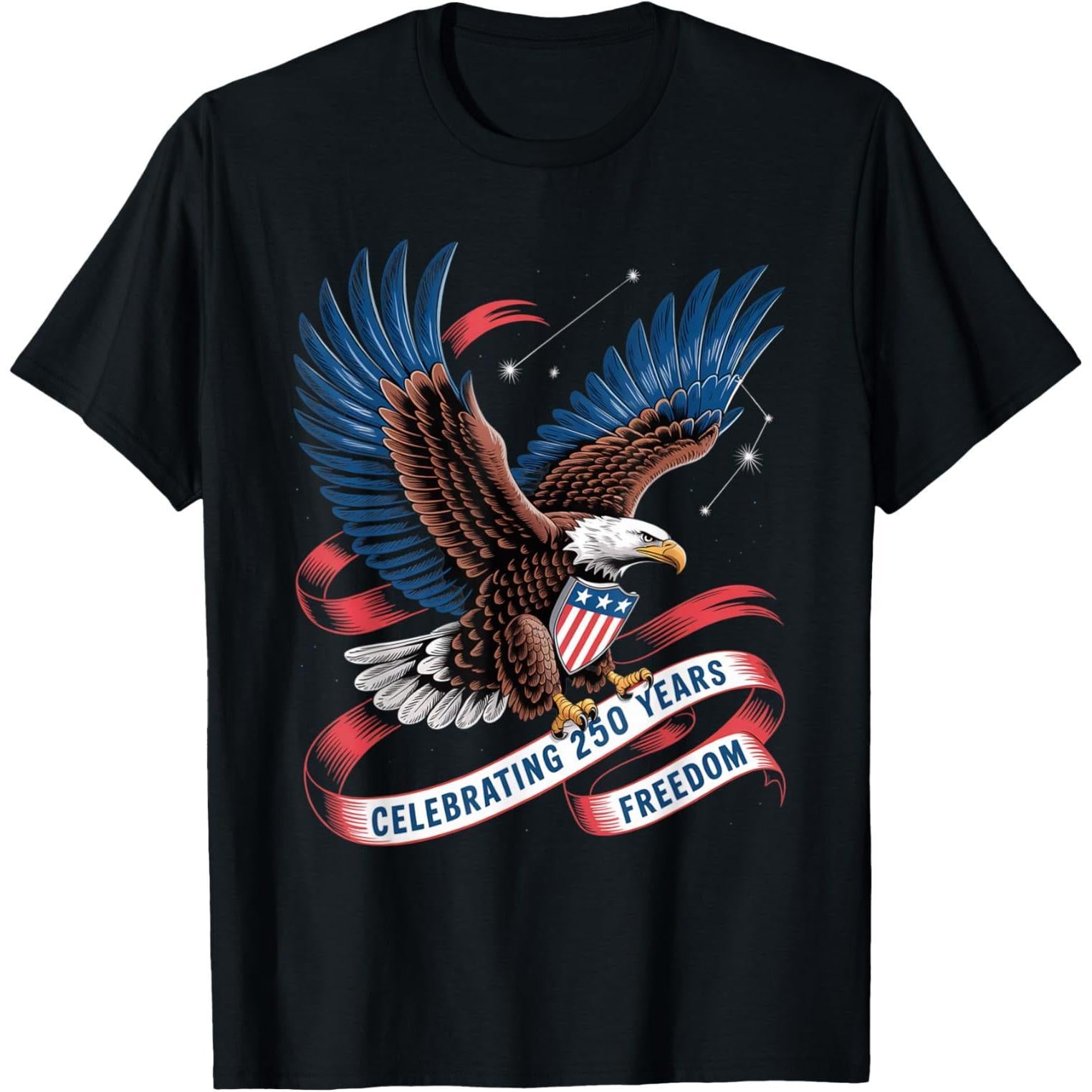 USA Pride 250 Years of Freedom American Flag Unisex T-Shirt