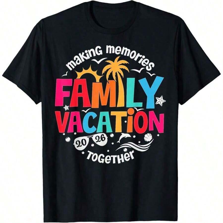 Family Vacation 2026 Beach Matching Family Summer Vacation T-Shirt