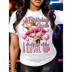 Glitter Birthday Queen Shirt, Birthday Queen I Don't Get Older  Shirt, It's My Birthday Tee, Crown Birthday Girl T-Shirt