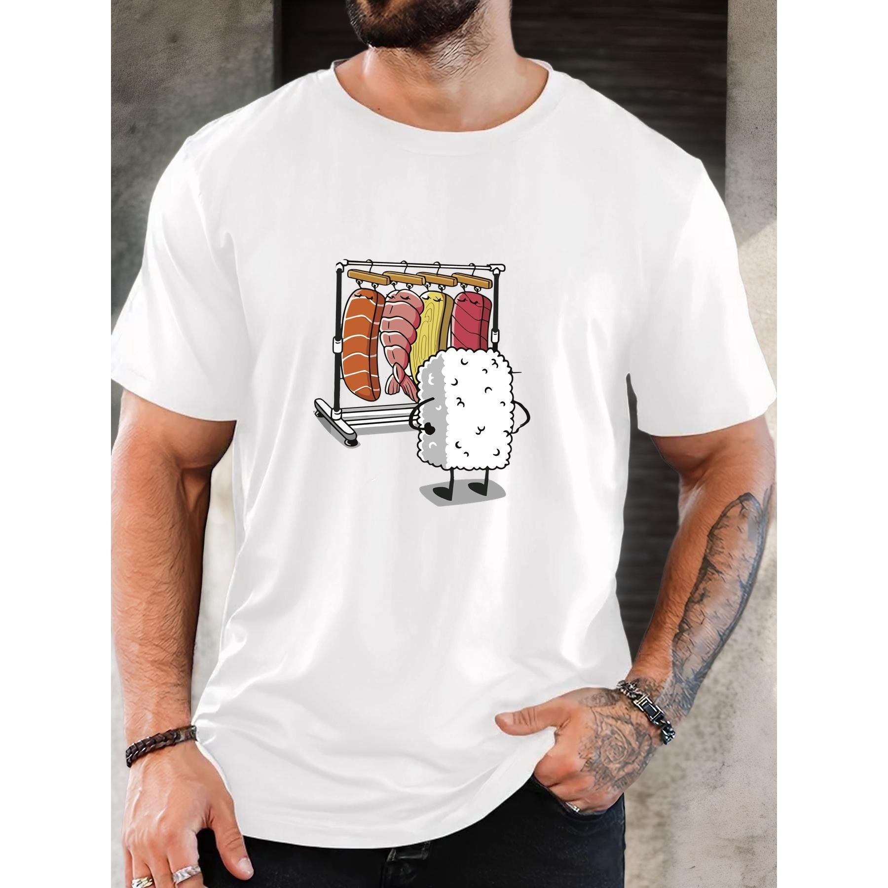 Sushi Lover‘s Graphic T-Shirt - Japanese Food Design, Unisex Casual Tee for Adults