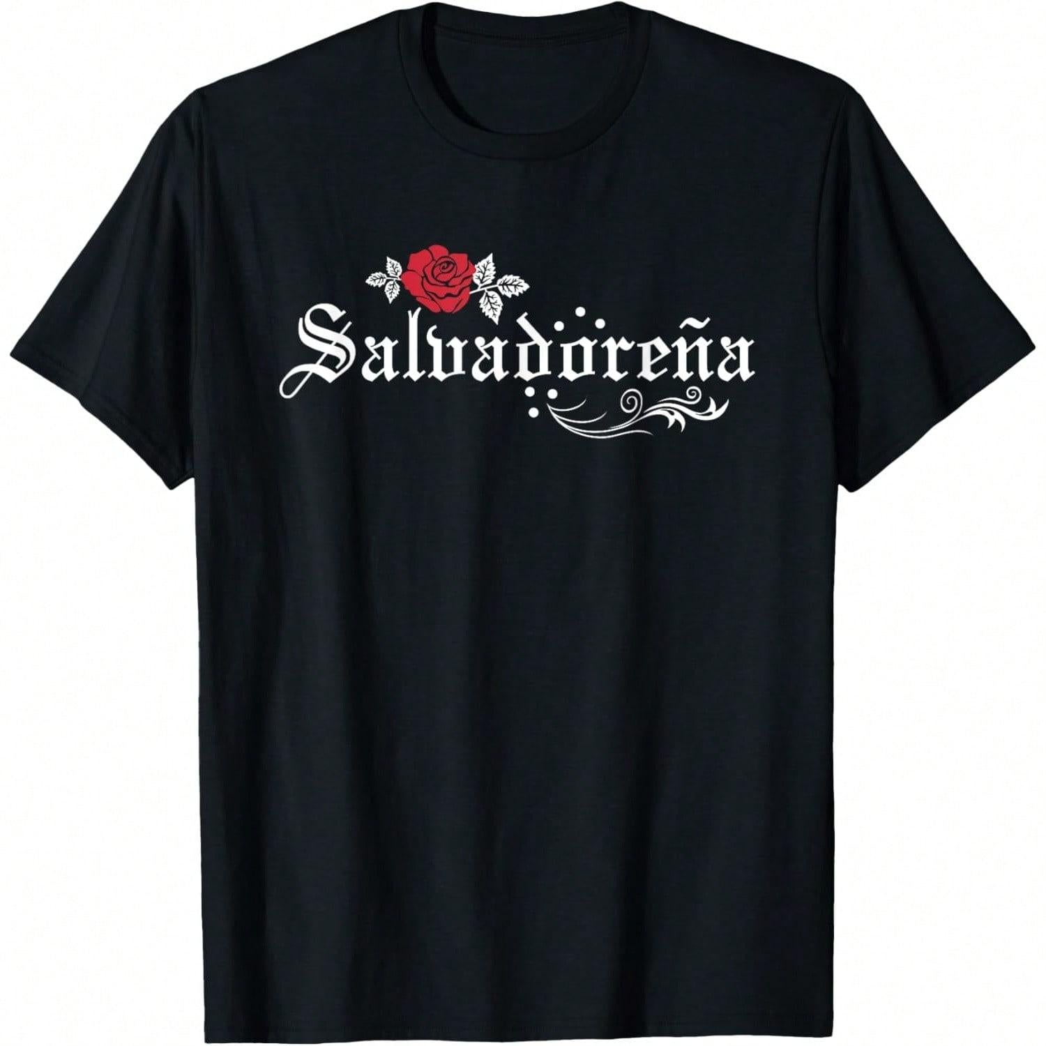 "Salvadoreña" Pride T-Shirt | El Salvador Flag & Culture Graphic Tee for Women & Men