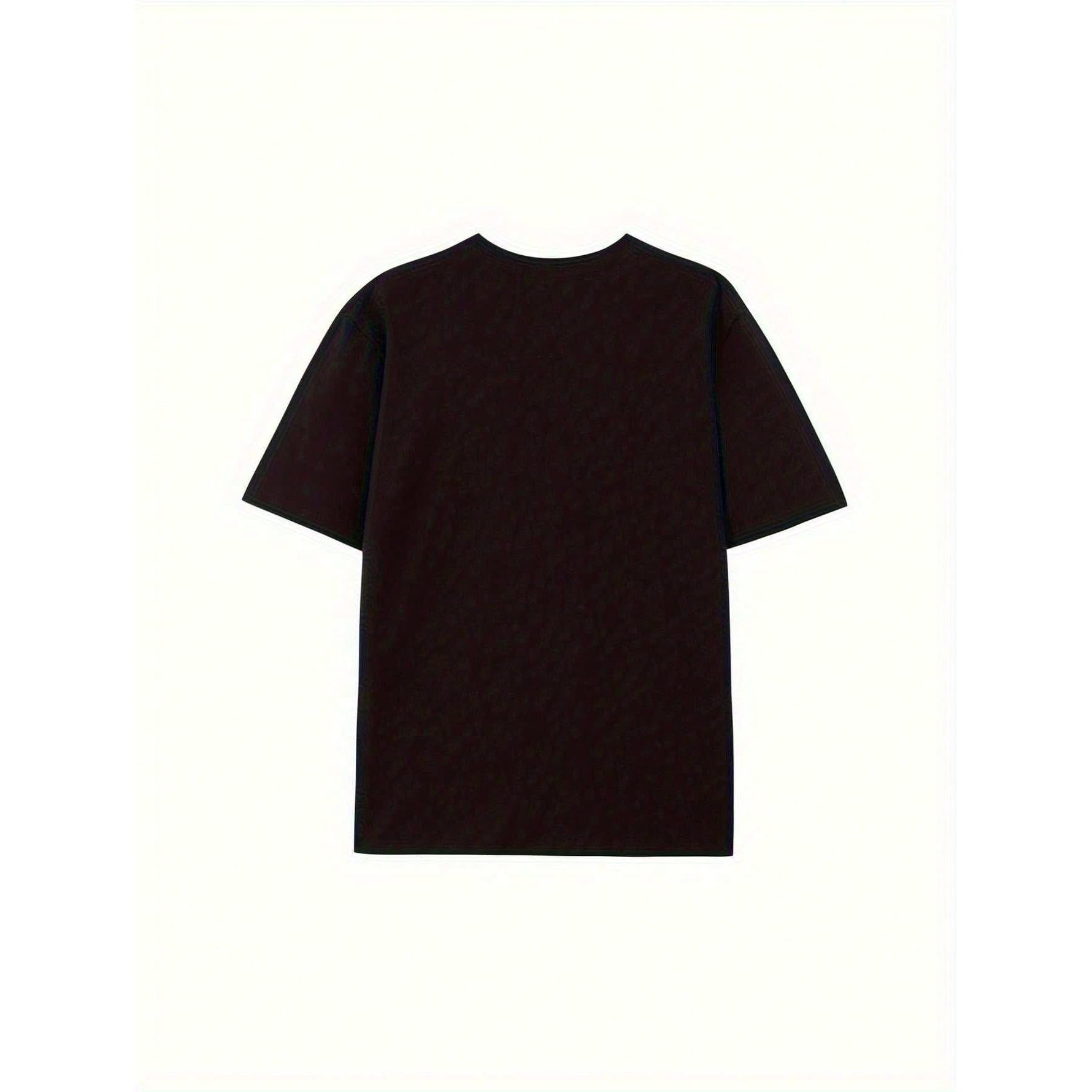 [Mind Over Matter T-Shirt] High Elasticity Cotton Men's "Mind Over Matter" Graphic T-Shirt | Loose Fit Short Sleeve Round Neck For Casual & Sports Wear, Spring/Fall Streetwear Essential, Durable Fabric, PLUS SIZE