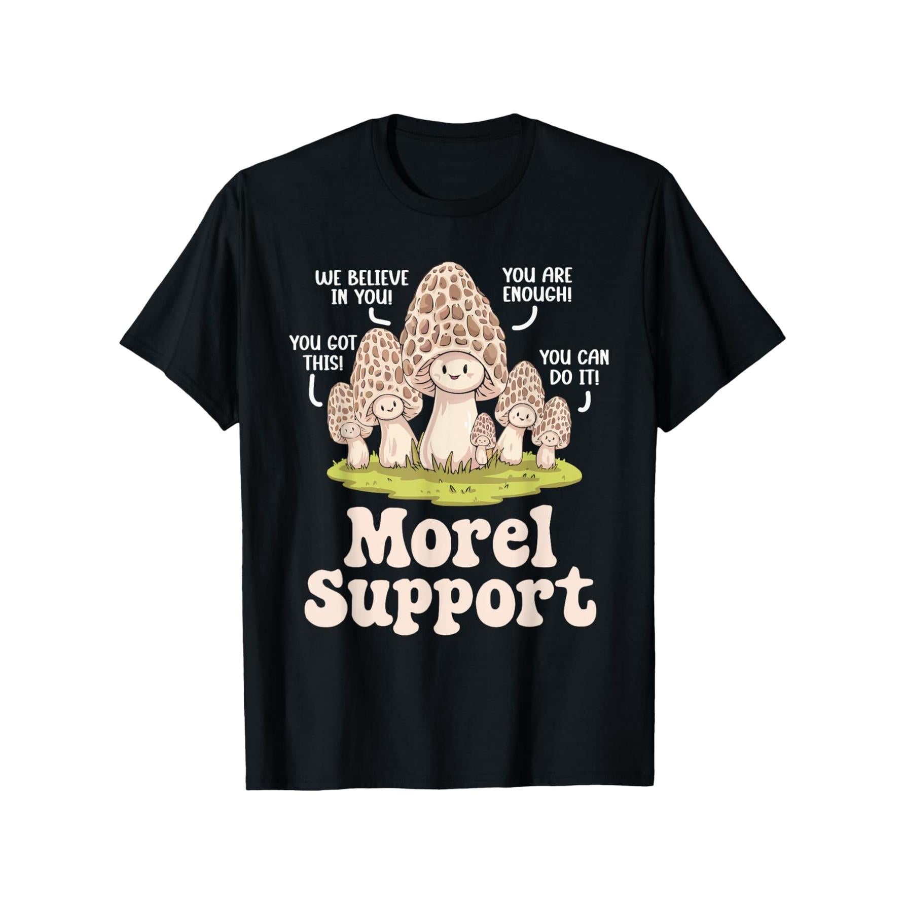 Humorous T-Shirt for Mushroom Collecting, Featuring Mycology And Fungi, Ideal for Morel Hunting, Unisex with a Casual Round Neck, Short Sleeves, Made of 100%, Available in Sizes S to XXXXXL