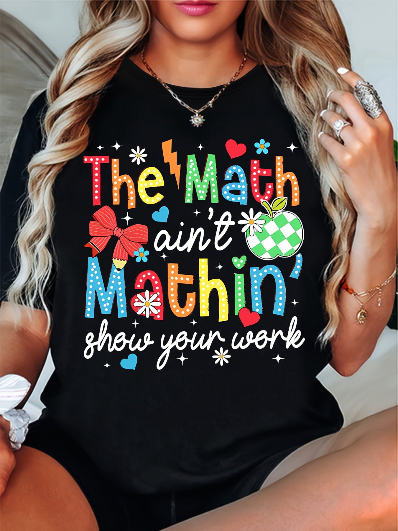 A Fun Math Teacher'S Graphic T-Shirt, Perfect for Math Enthusiasts, a Great Gift for a New Teacher