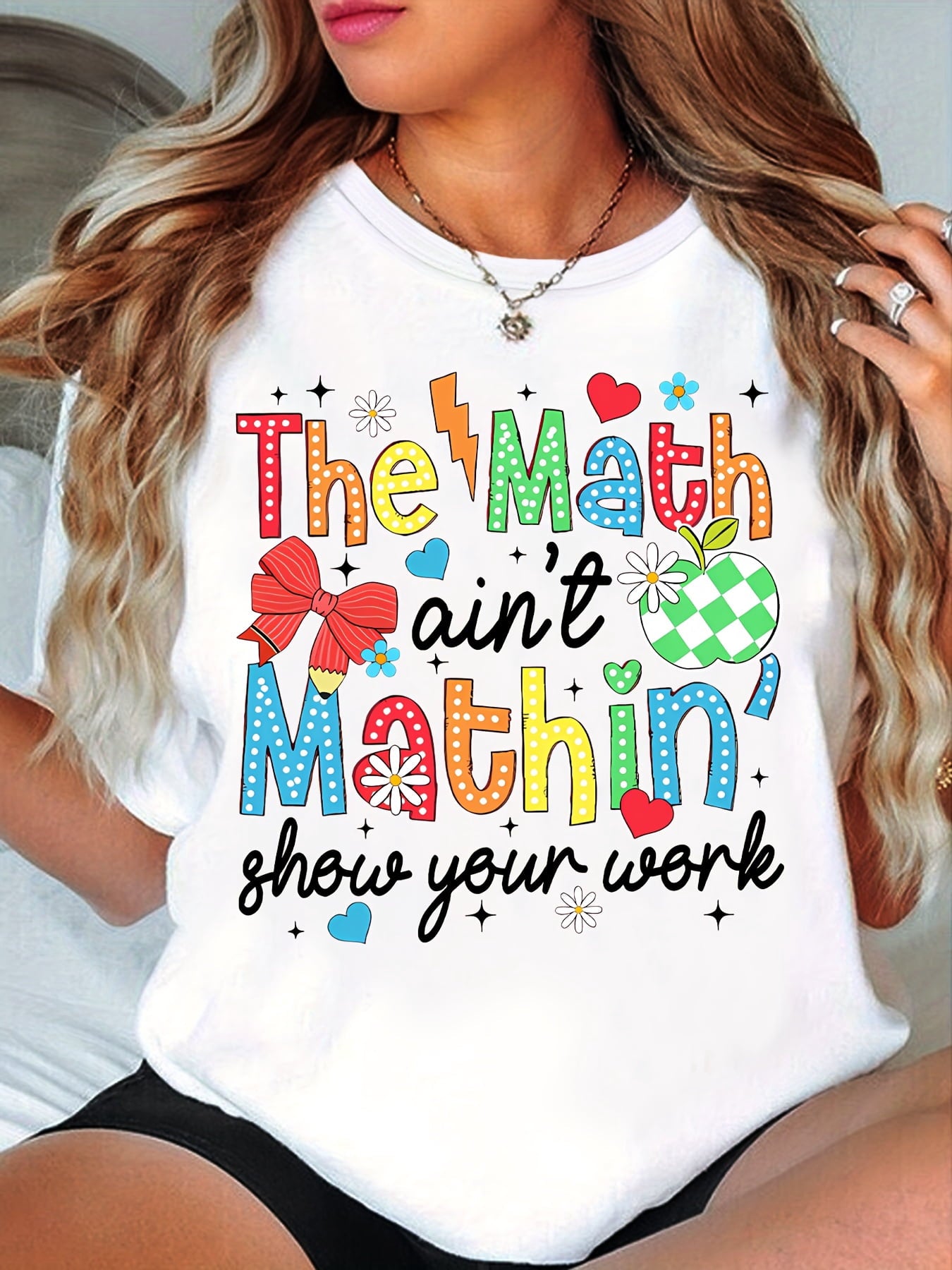 A Fun Math Teacher'S Graphic T-Shirt, Perfect for Math Enthusiasts, a Great Gift for a New Teacher