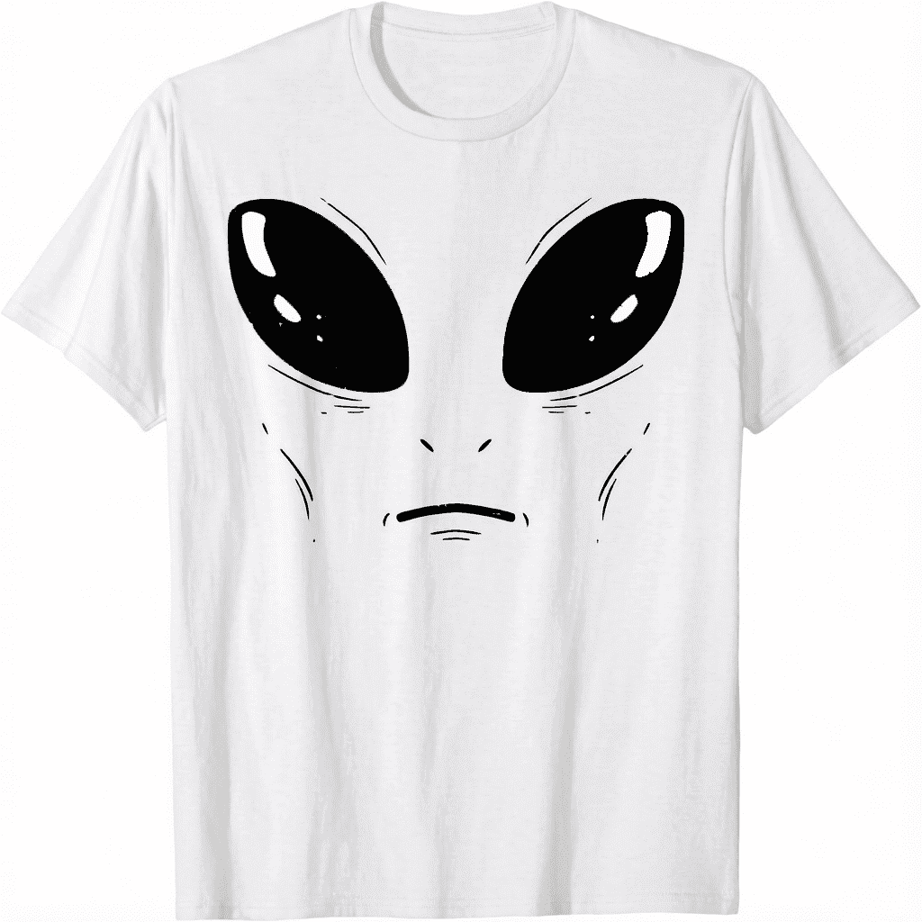 Alien Face Space Funny Halloween Costume Unisex T-Shirt
