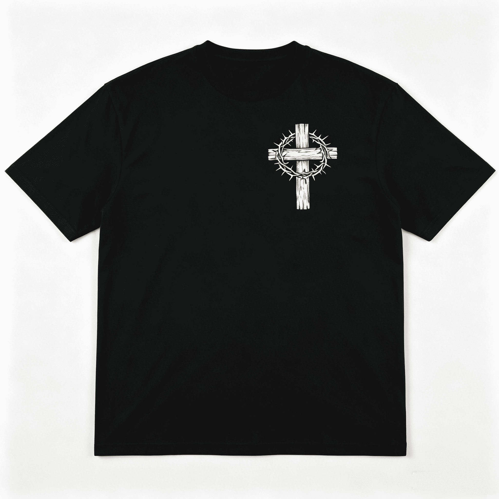 All My Role Models Went To Prison Christian Crown Of Thorns Cross Front Back Print Unisex T-Shirt