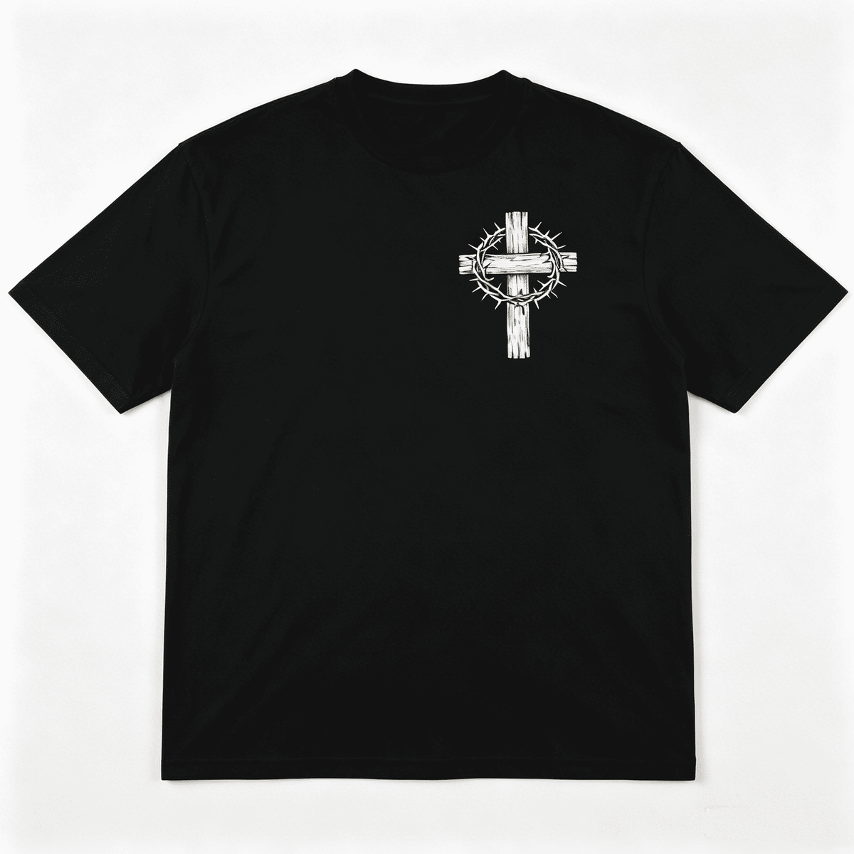 All My Role Models Went To Prison Christian Crown Of Thorns Cross Front Back Print Unisex T-Shirt