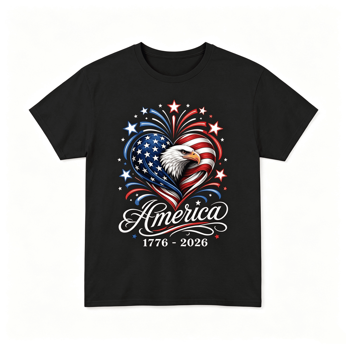 America US Flag 250 1776 2026 250th Anniversary 4th of July Unisex T-Shirt