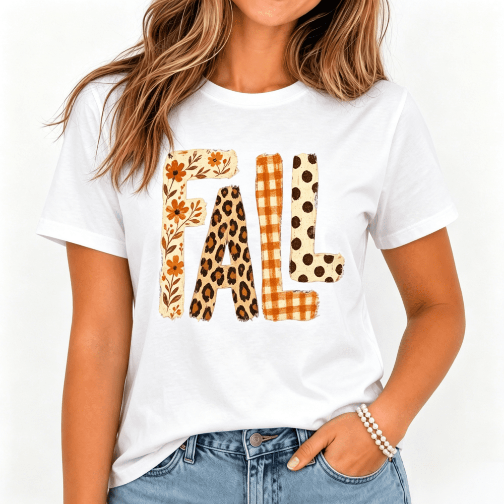 Autumn-Themed, Autumn Pumpkin, Girly, Stylish Thanksgiving Women's Crew-Neck Short-Sleeve T-Shirt.