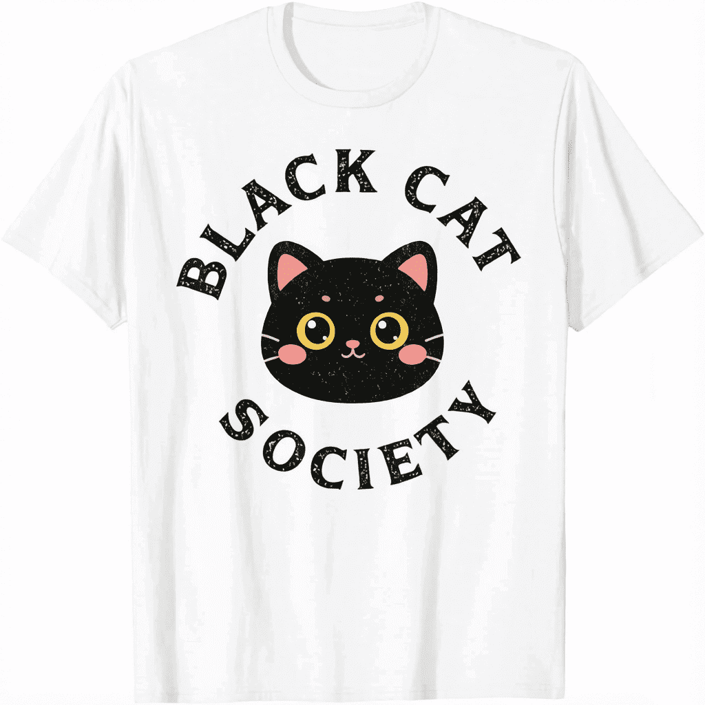 Black Cat Society Misunderstood Cat Unisex T-Shirt