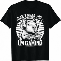Cant Hear You Im Gaming Capybara Unisex T-Shirt