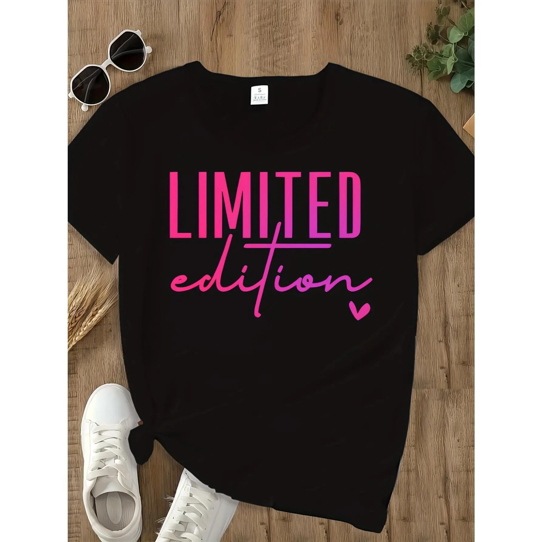 Casual Short Sleeve T-Shirt For Spring & Summer, Women'S Clothing