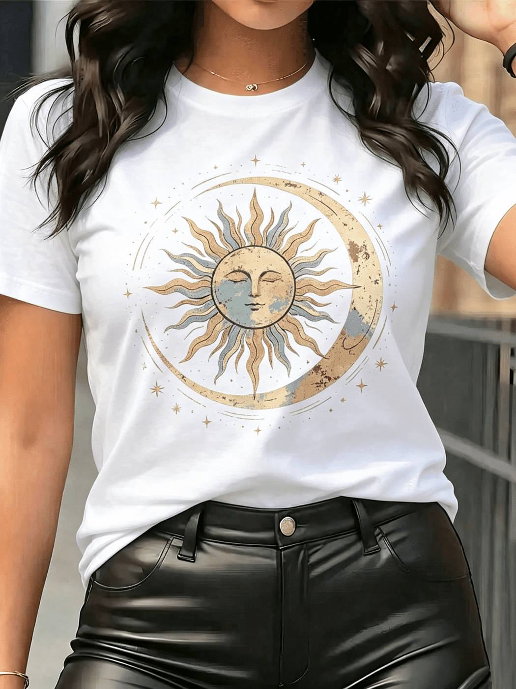 Crew Neck Graphic T-Shirt, "I Am Proof That God Answers Prayers" Christian Faith Casual Religious Tee For Daily Wear