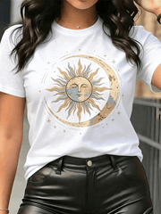 Crew Neck Graphic T-Shirt, "I Am Proof That God Answers Prayers" Christian Faith Casual Religious Tee For Daily Wear