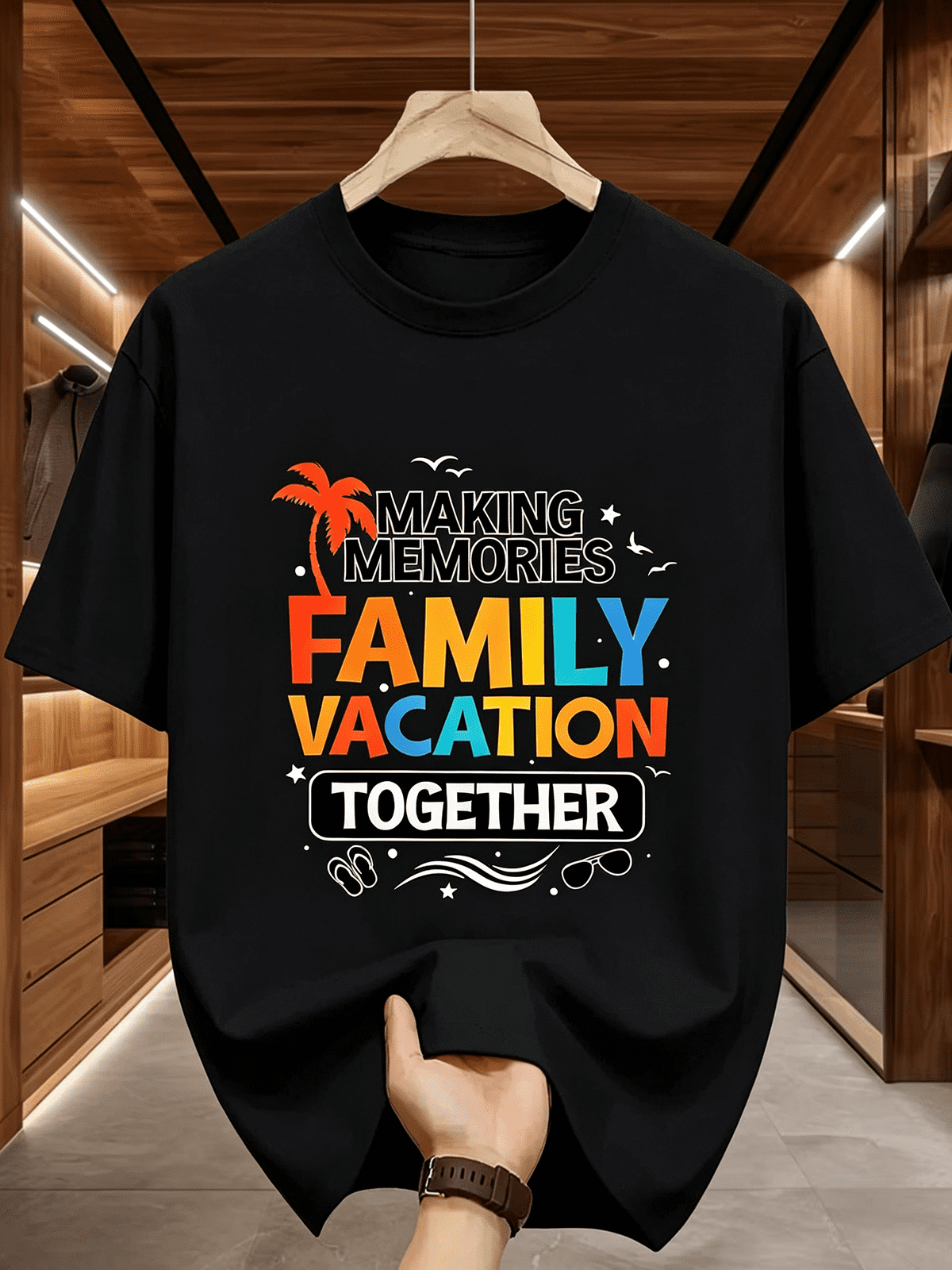 Family Vacation Making Memories Together Summer Beach Matching T-Shirt