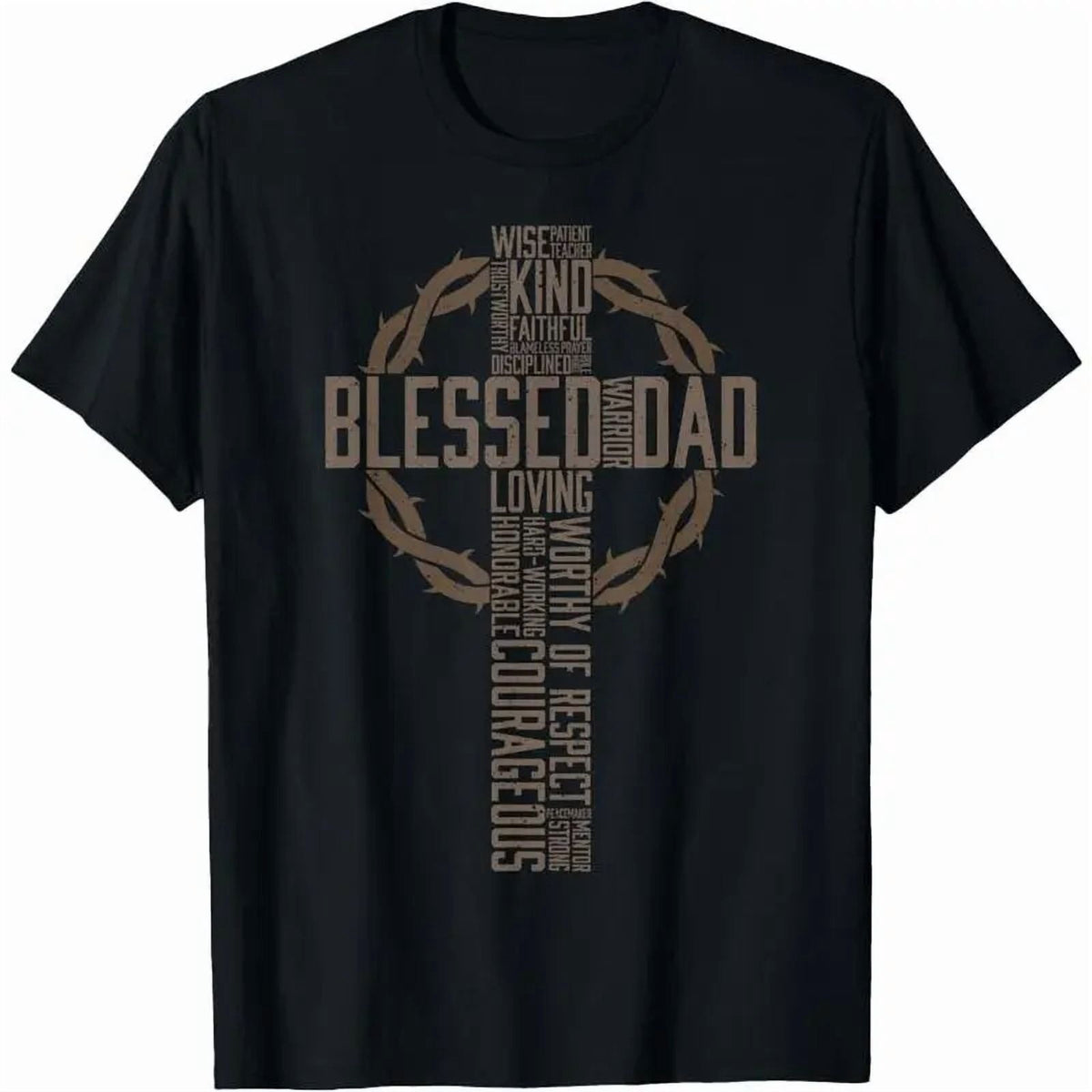 Father'S Day Gift For Dad Husband Blessed Dad Christian T-Shirt Golf Gift T-Shirt For Men And Women