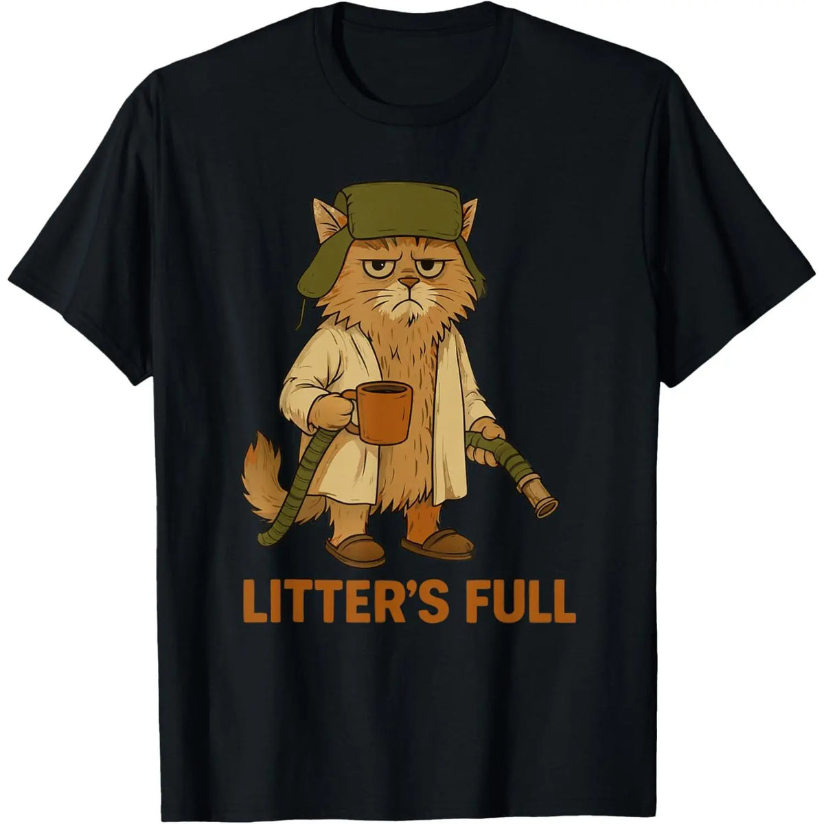 Full Funny Cat Lovers Xmas T-Shirt