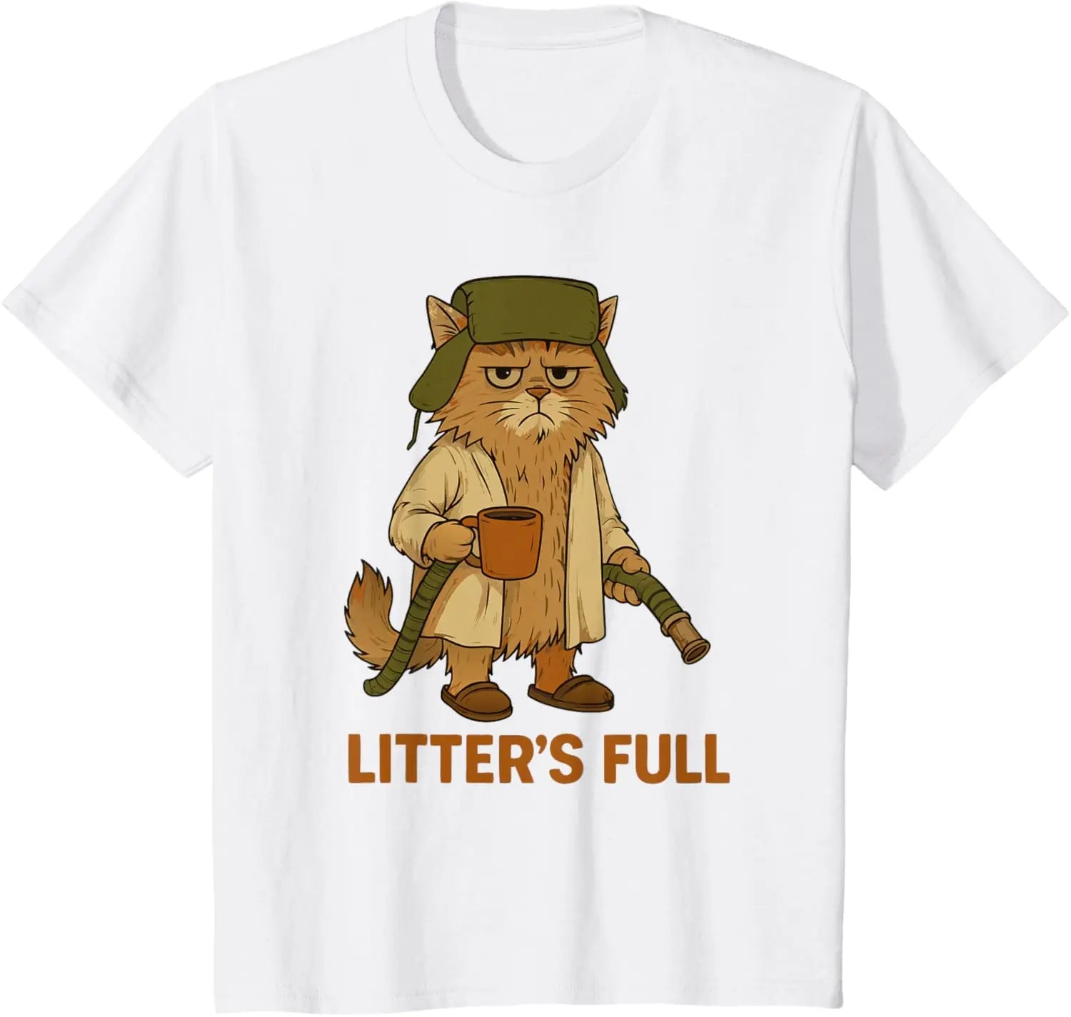 Full Funny Cat Lovers Xmas T-Shirt