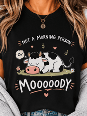 Fun Milk Print T-Shirt