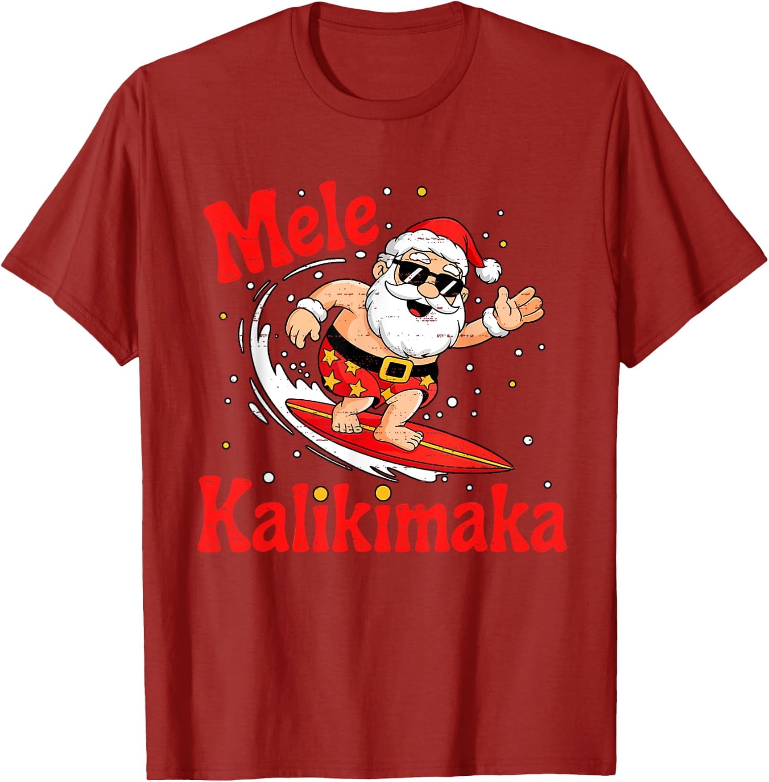 Funny Santa Summer Beach Vacation Design Funny Unisex T-Shirt