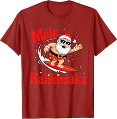 Funny Santa Summer Beach Vacation Design Funny Unisex T-Shirt