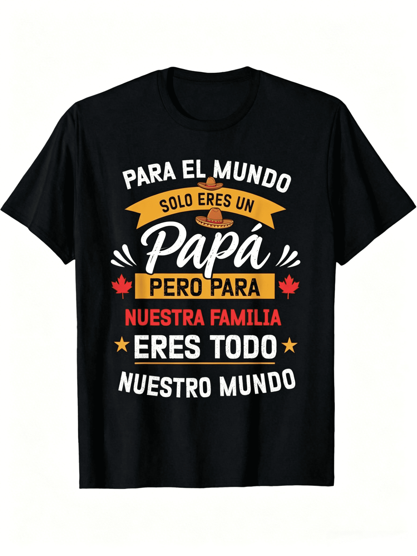 Funny Spanish Dad T-Shirt For Men - Spanish Father's Day & Birthday Gift With Spanish Phrase "Like God -In-Law I Sold You" & Family Slogan