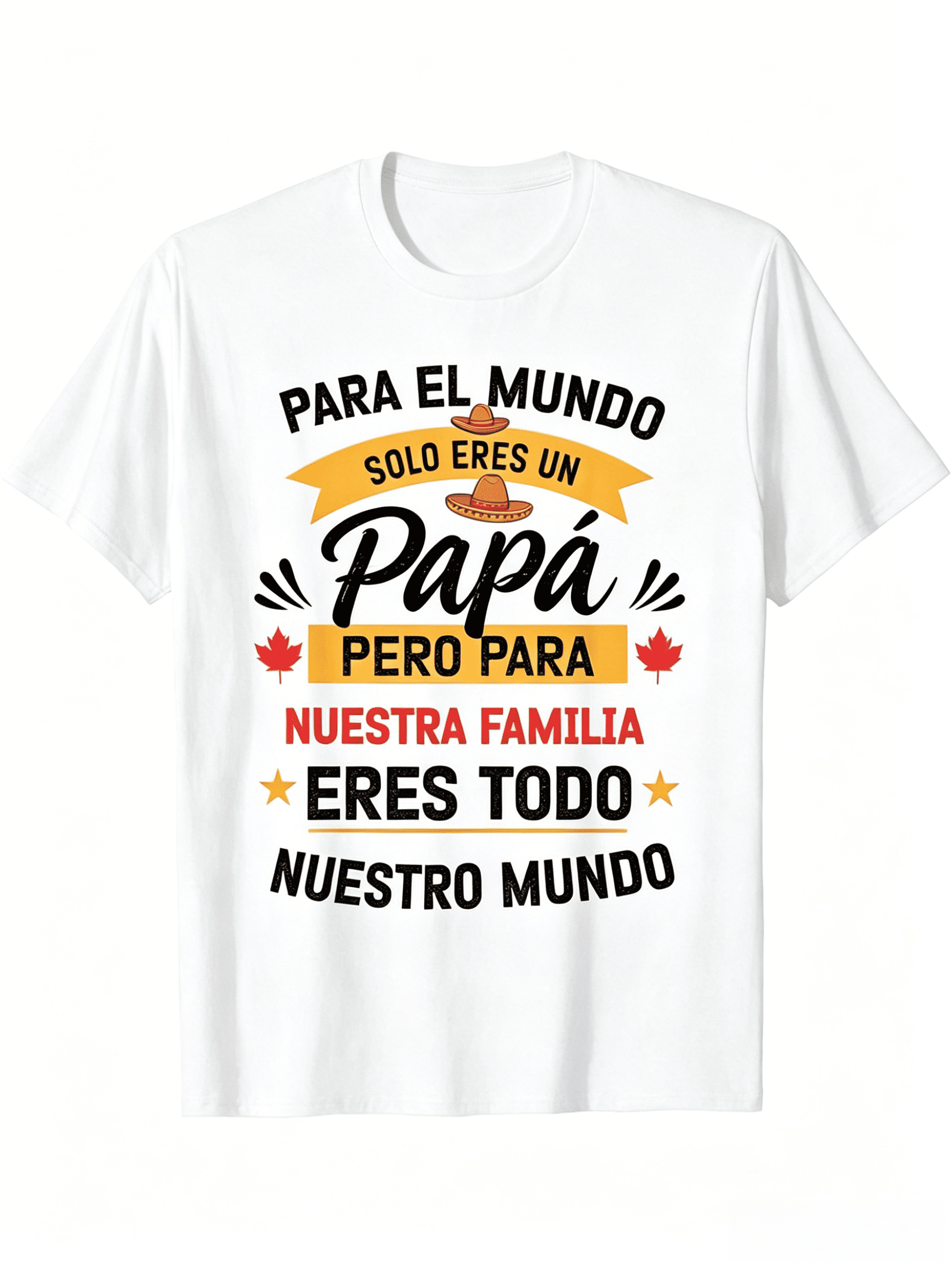 Funny Spanish Dad T-Shirt For Men - Spanish Father's Day & Birthday Gift With Spanish Phrase "Like God -In-Law I Sold You" & Family Slogan