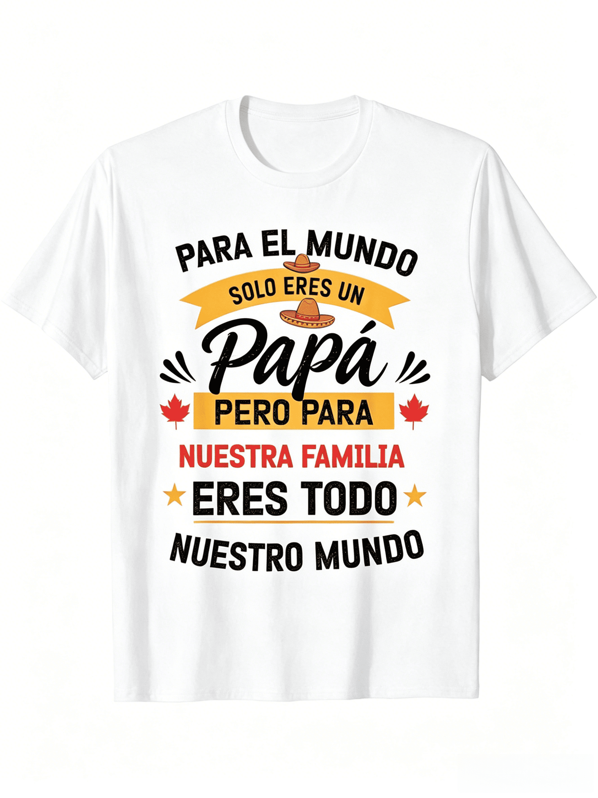 Funny Spanish Dad T-Shirt For Men - Spanish Father's Day & Birthday Gift With Spanish Phrase "Like God -In-Law I Sold You" & Family Slogan