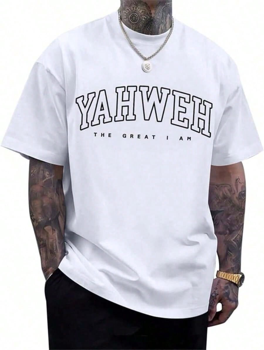 Graphic Hoodies Cotton Tee Oversize Plus Size Men's S To 5XL,Graphic Hoodies Cotton Tee Oversize Men's S To 5XL,Christian Jesus Shirts Men Religious God Yahweh Faith Shirt