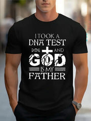 I Took A DNA Test And God Is My Father Christian Men's Graphic T-Shirt