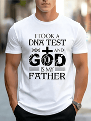 I Took A DNA Test And God Is My Father Christian Men's Graphic T-Shirt