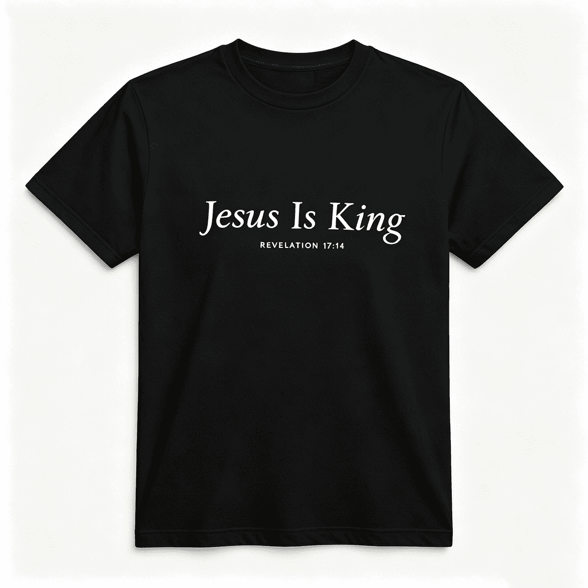 Jesus Is King Revelation 1714 Minimal Christian Graphic T-Shirt