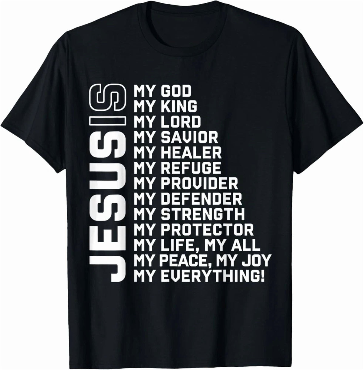 Jesus Is My God My King My Lord My Savior Christian T-Shirt