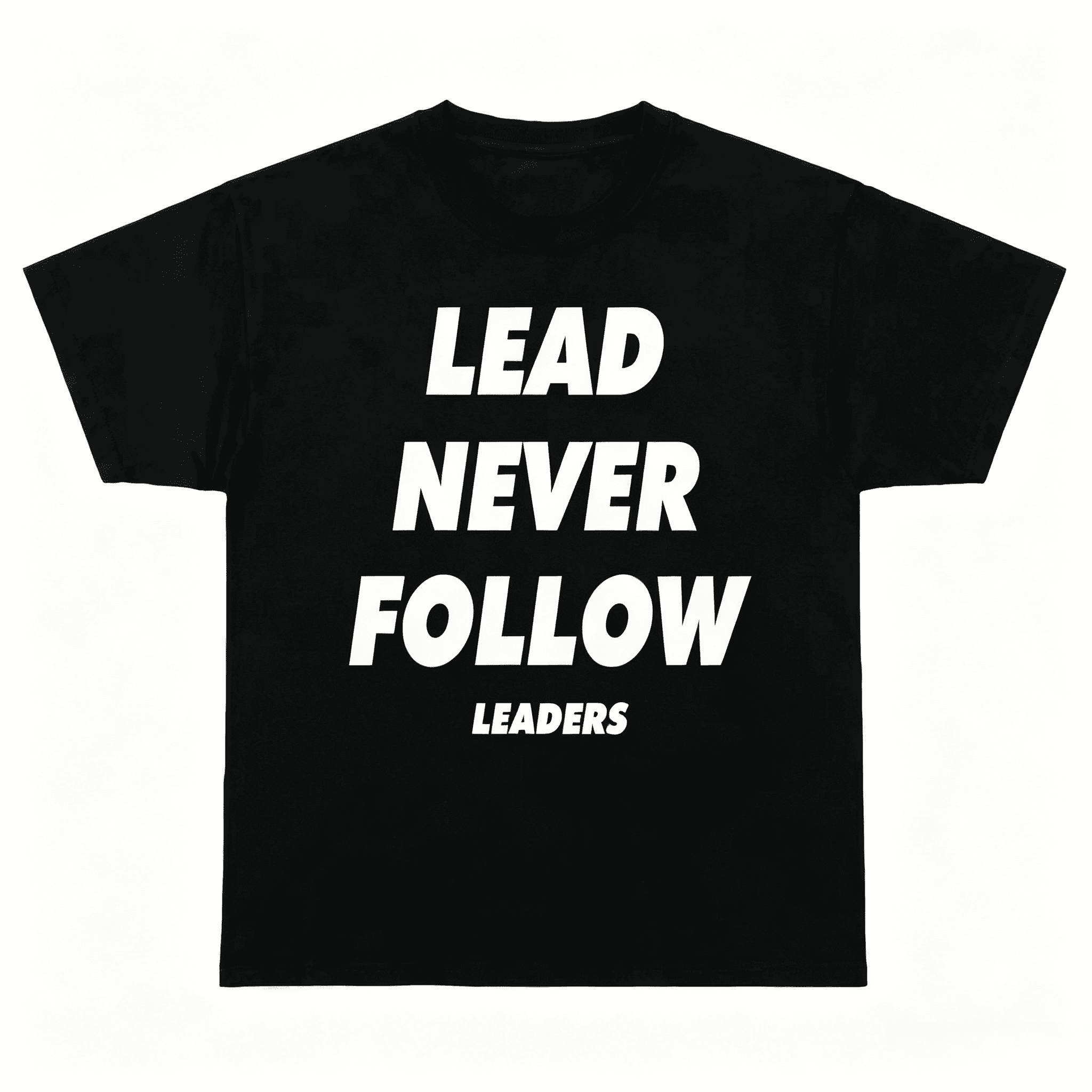 "Lead Never Follow" Vintage Cotton T-Shirt for Men – Casual Daily Streetwear Short Sleeve Tee