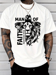 Lion Of Judah Christian God Jesus Cross People Of Faith T-Shirt